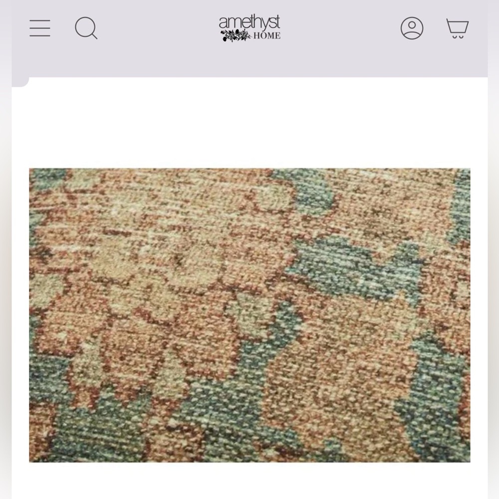 Amethyst Home Set of 2 Tapestry Lumbar Pillow Covers 13” x 21” in Teal/Terracota - Picture 5 of 6